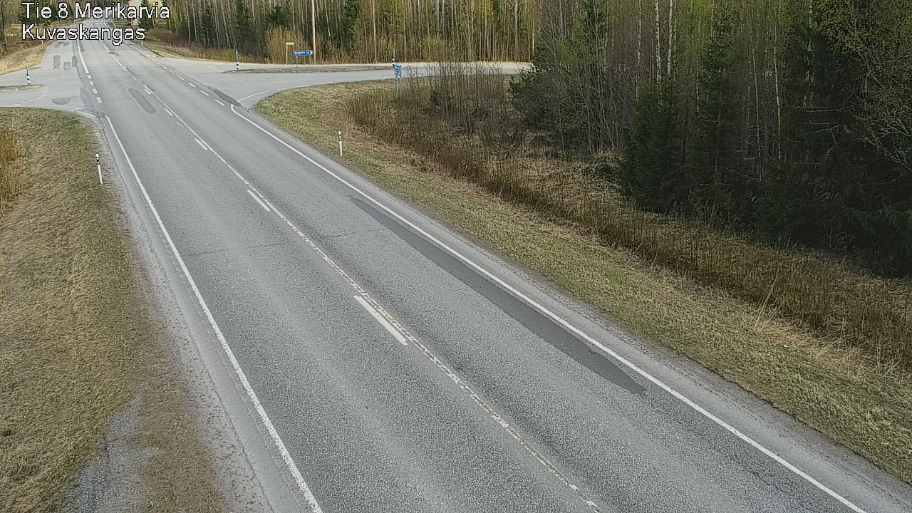 Weather Camera Image Road 8 Merikarvia, Kuvaskangas, Merikarvia, Satakunta