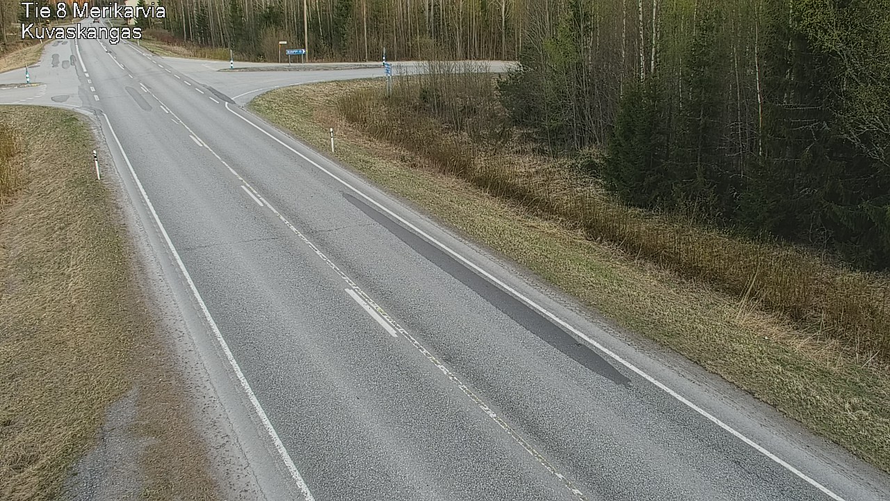 Weather Camera Image Road 8 Merikarvia, Kuvaskangas, Merikarvia, Satakunta