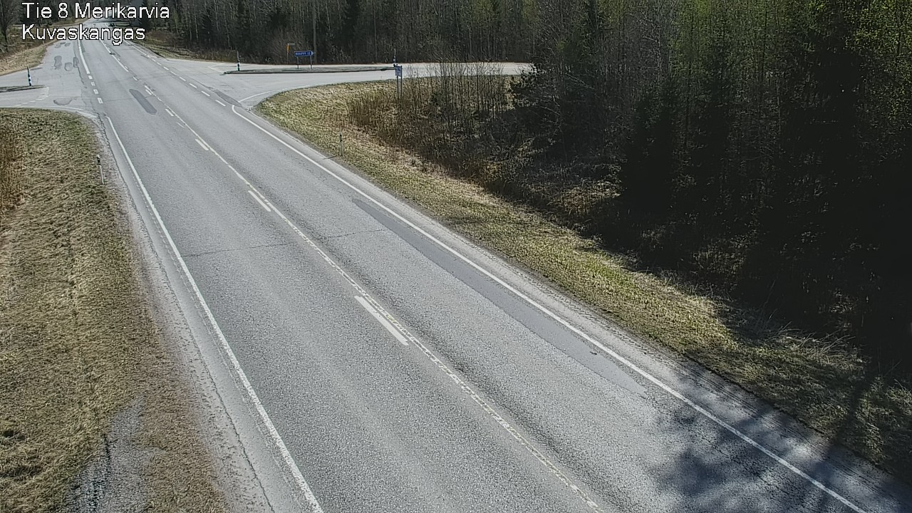 Weather Camera Image Road 8 Merikarvia, Kuvaskangas, Merikarvia, Satakunta