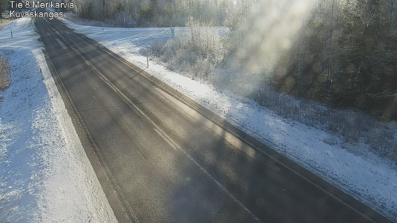 Weather Camera Image Road 8 Merikarvia, Kuvaskangas, Merikarvia, Satakunta