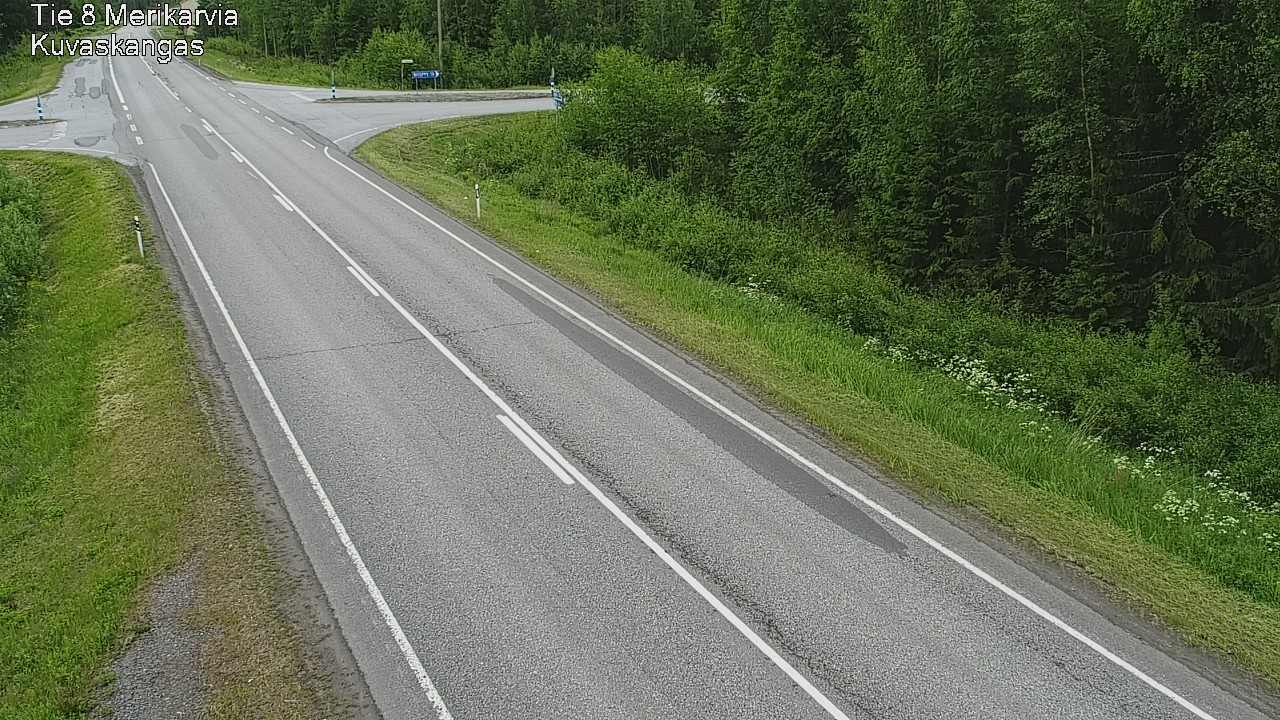 Weather Camera Image Väg 8 Merikarvia, Kuvaskangas, Merikarvia, Satakunta
