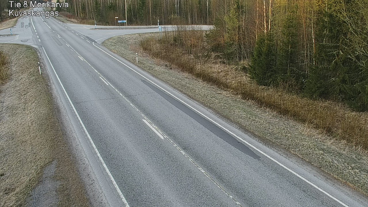 Weather Camera Image Road 8 Merikarvia, Kuvaskangas, Merikarvia, Satakunta