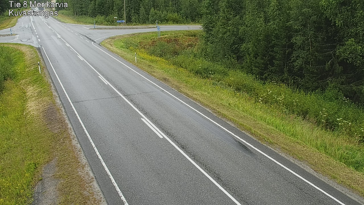 Weather Camera Image Road 8 Merikarvia, Kuvaskangas, Merikarvia, Satakunta