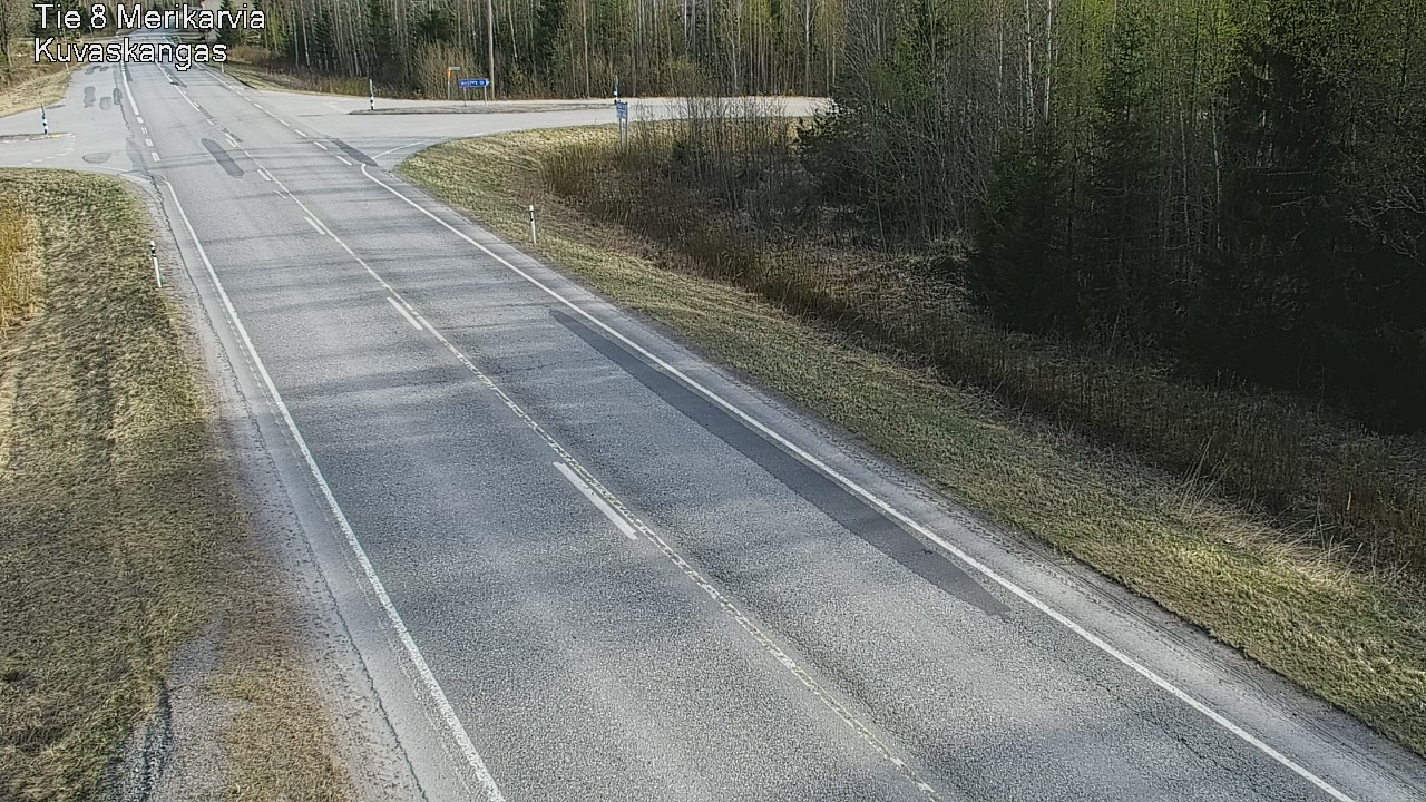 Weather Camera Image Road 8 Merikarvia, Kuvaskangas, Merikarvia, Satakunta