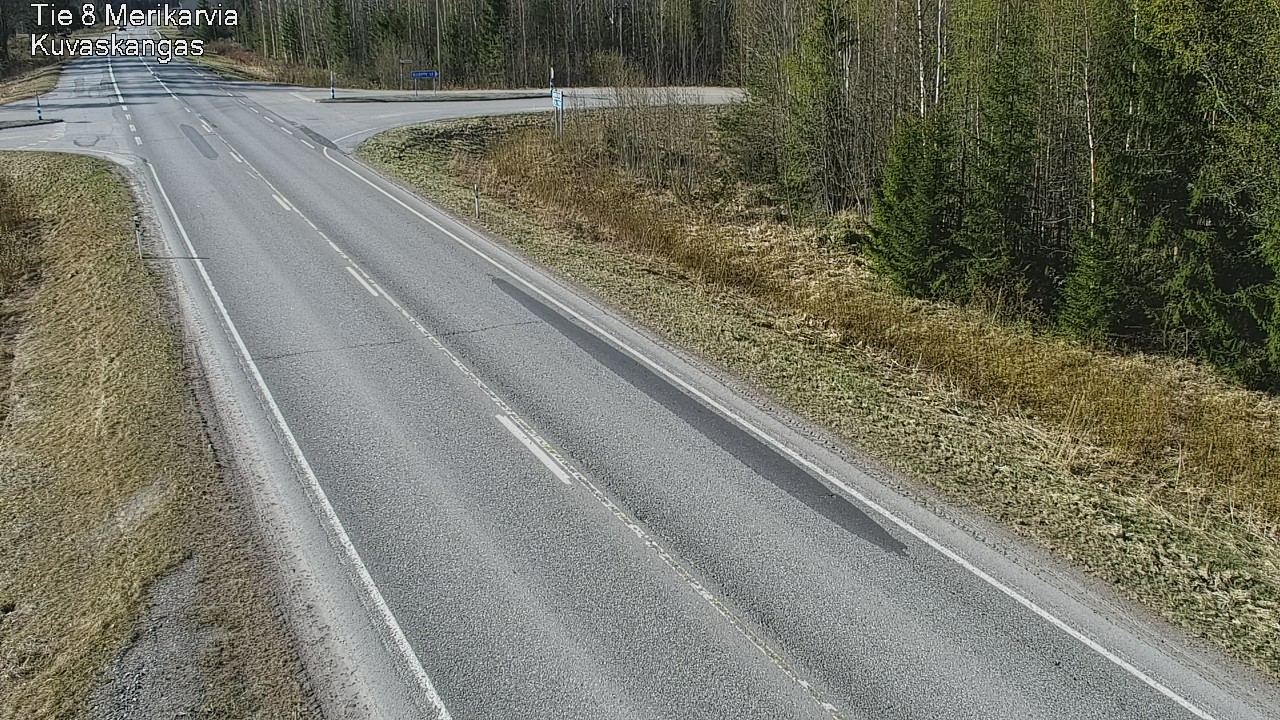Weather Camera Image Road 8 Merikarvia, Kuvaskangas, Merikarvia, Satakunta