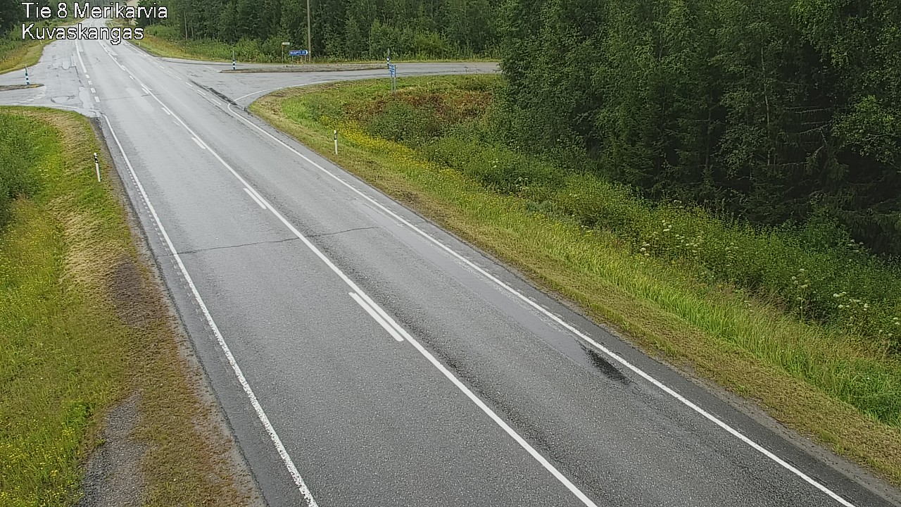 Weather Camera Image Road 8 Merikarvia, Kuvaskangas, Merikarvia, Satakunta