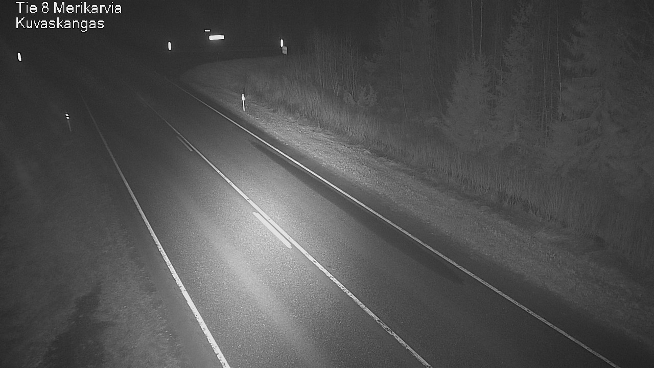 Weather Camera Image Road 8 Merikarvia, Kuvaskangas, Merikarvia, Satakunta
