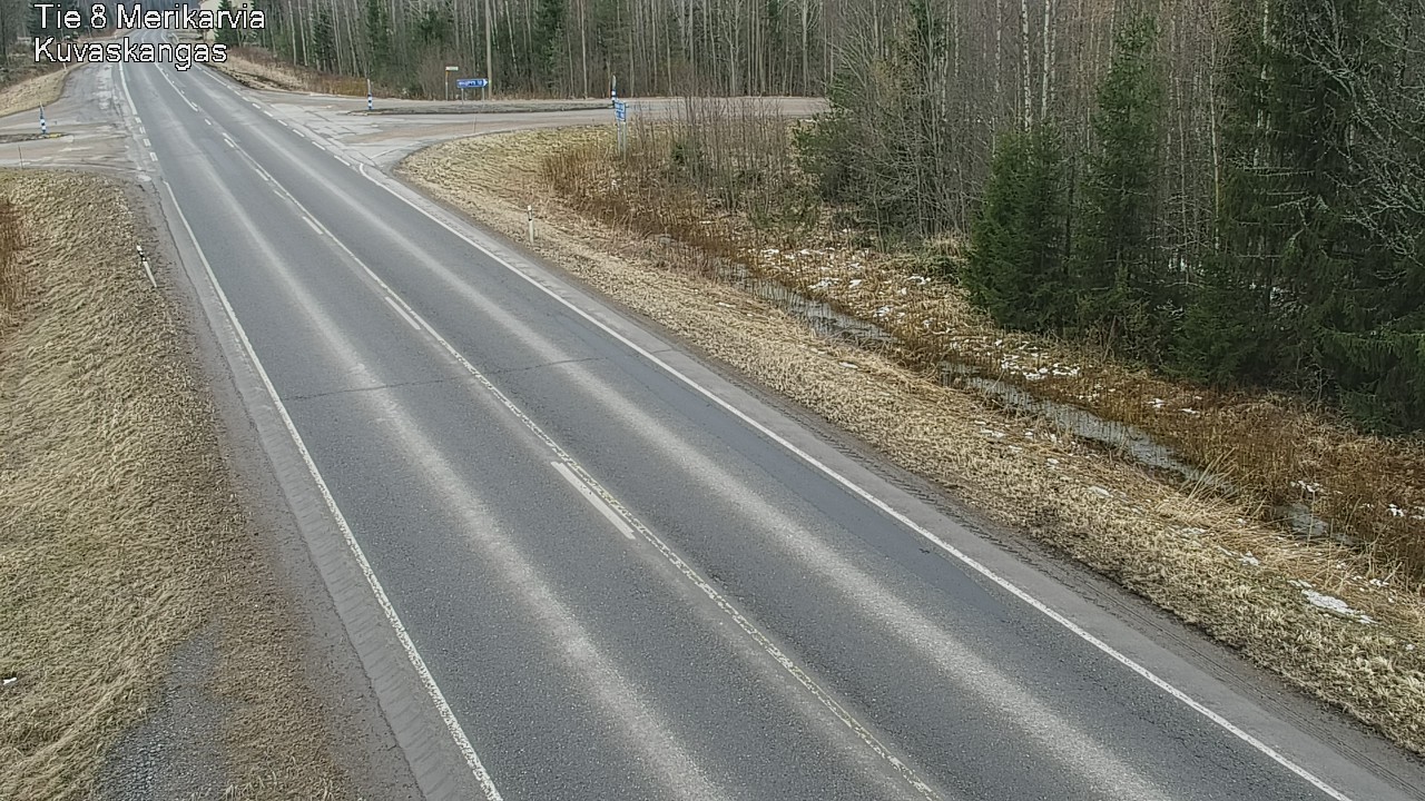 Weather Camera Image Road 8 Merikarvia, Kuvaskangas, Merikarvia, Satakunta