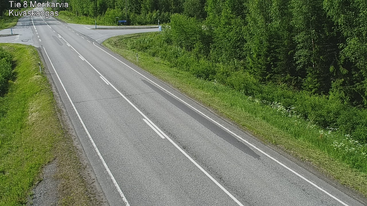 Weather Camera Image Road 8 Merikarvia, Kuvaskangas, Merikarvia, Satakunta