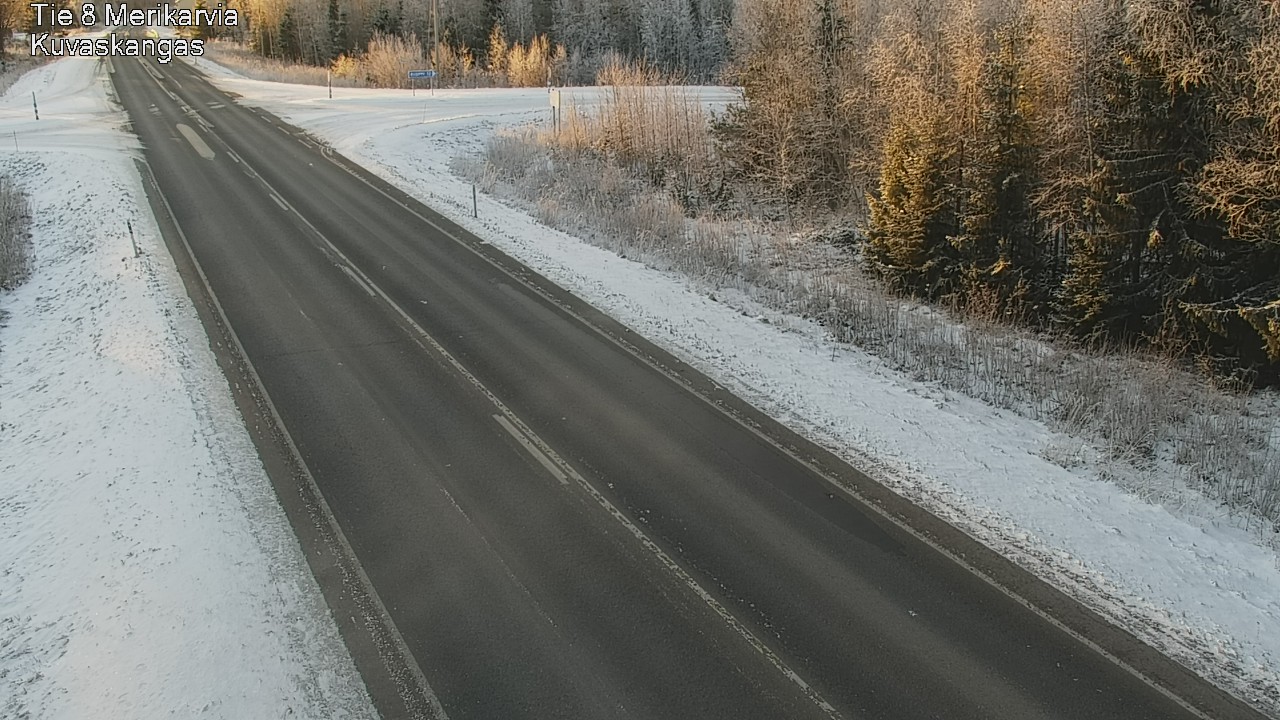 Weather Camera Image Road 8 Merikarvia, Kuvaskangas, Merikarvia, Satakunta