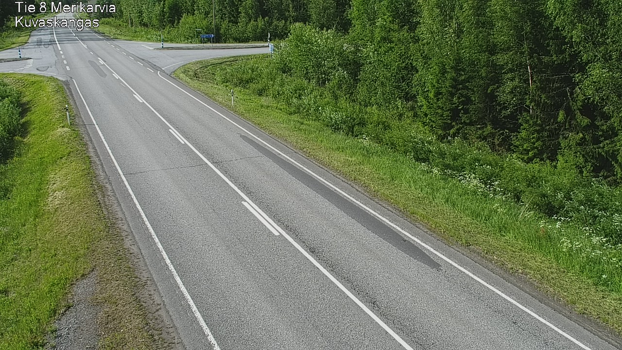 Weather Camera Image Road 8 Merikarvia, Kuvaskangas, Merikarvia, Satakunta