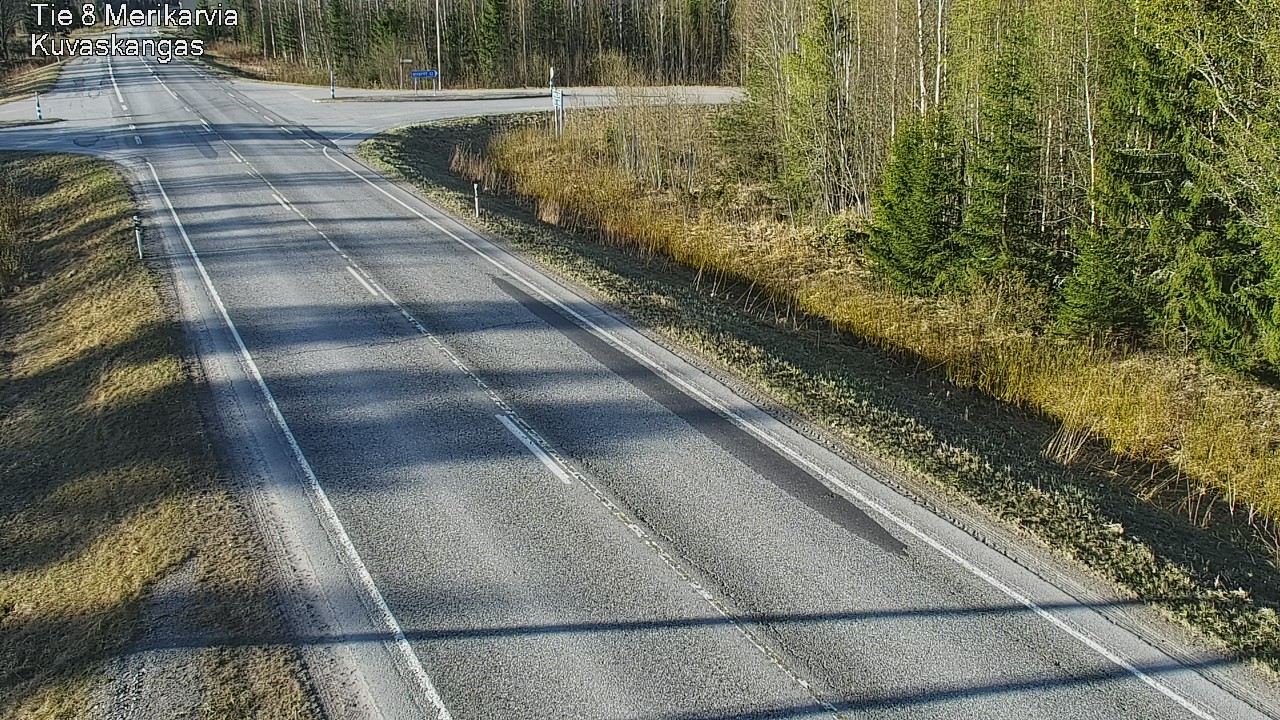 Weather Camera Image Road 8 Merikarvia, Kuvaskangas, Merikarvia, Satakunta