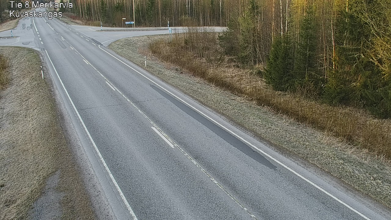 Weather Camera Image Road 8 Merikarvia, Kuvaskangas, Merikarvia, Satakunta