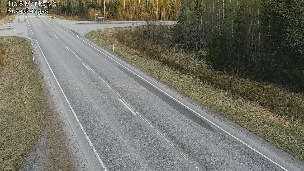 Weather Camera Image Road 8 Merikarvia, Kuvaskangas, Merikarvia, Satakunta