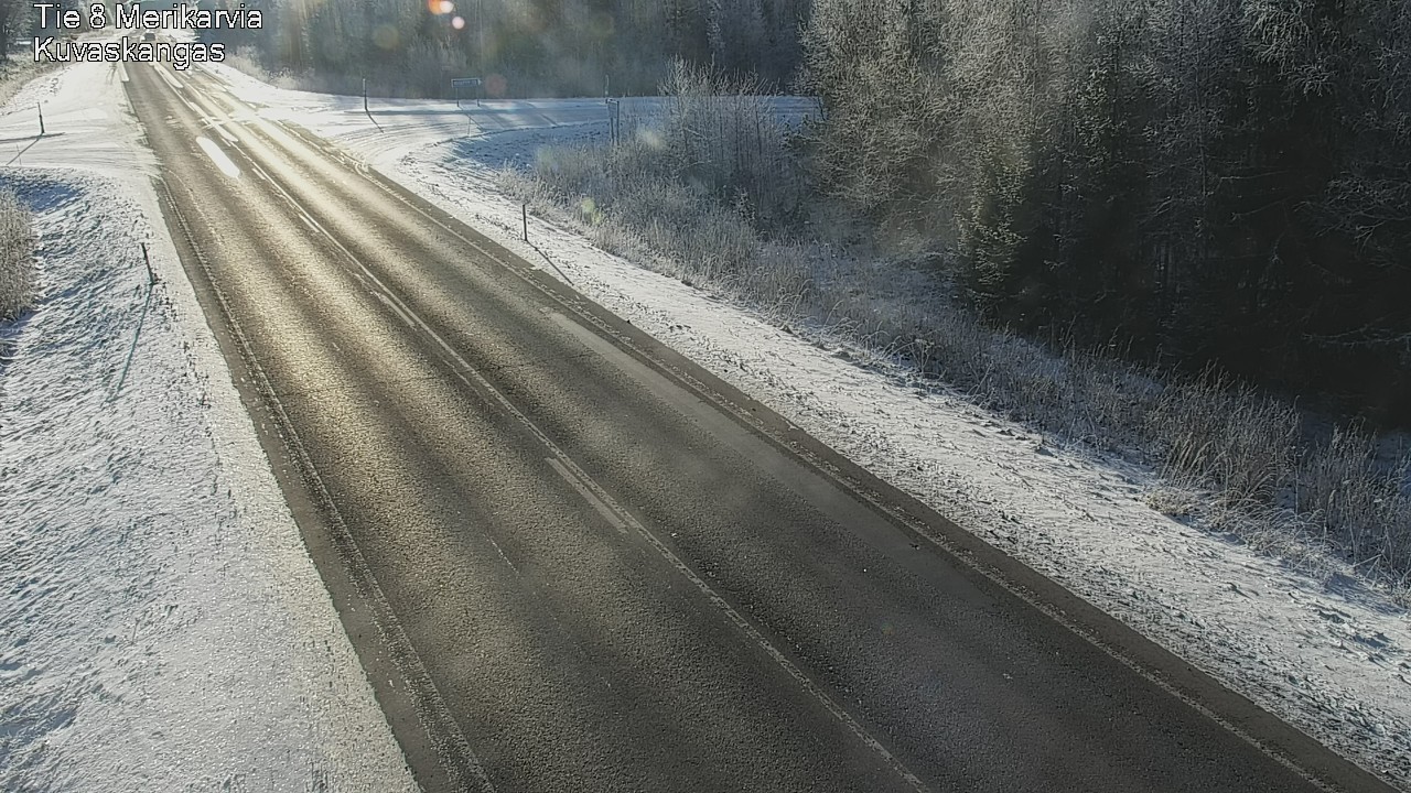 Weather Camera Image Road 8 Merikarvia, Kuvaskangas, Merikarvia, Satakunta