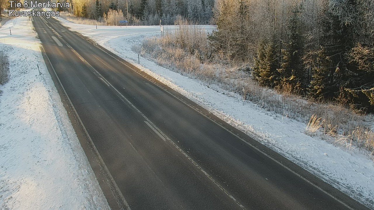 Weather Camera Image Road 8 Merikarvia, Kuvaskangas, Merikarvia, Satakunta