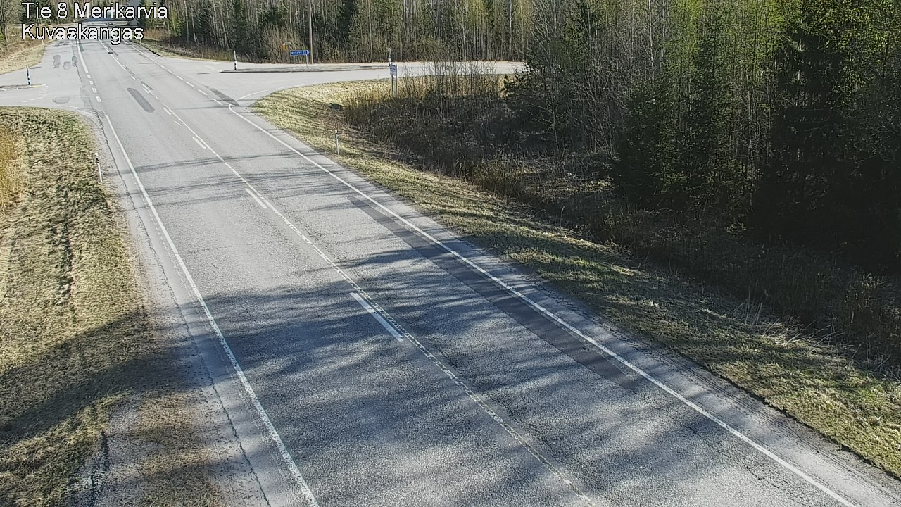 Weather Camera Image Road 8 Merikarvia, Kuvaskangas, Merikarvia, Satakunta