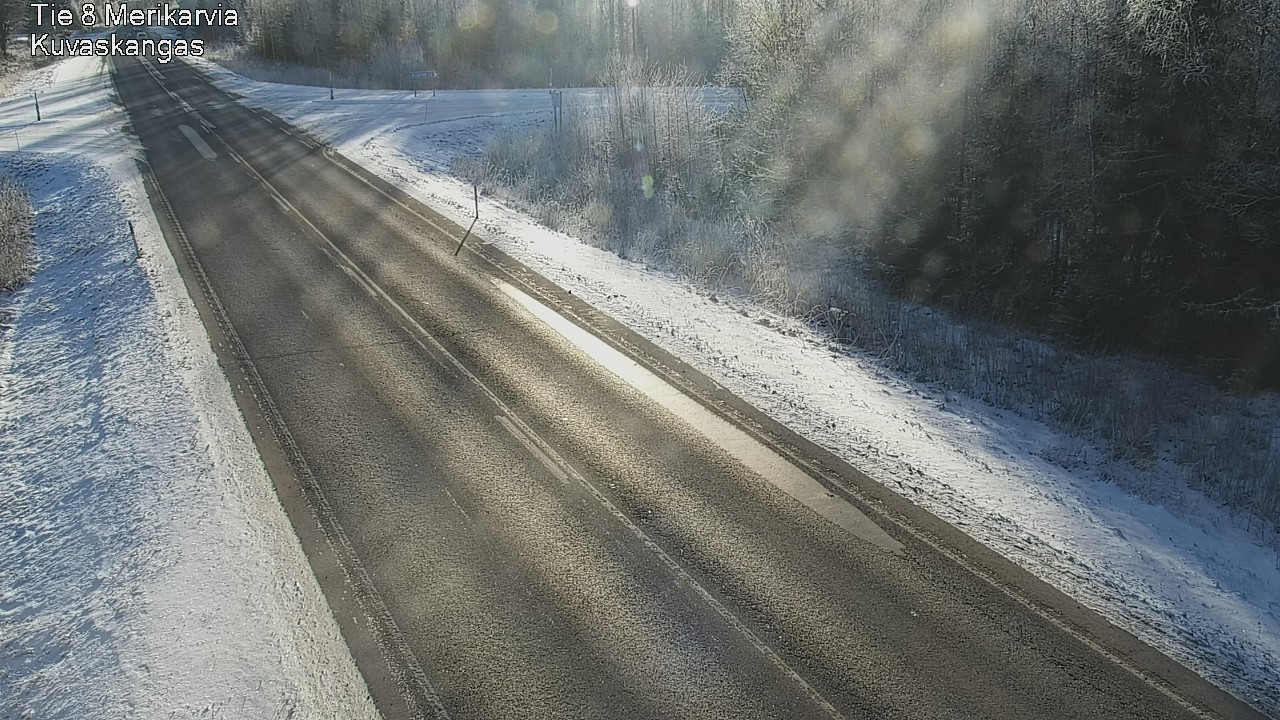 Weather Camera Image Road 8 Merikarvia, Kuvaskangas, Merikarvia, Satakunta