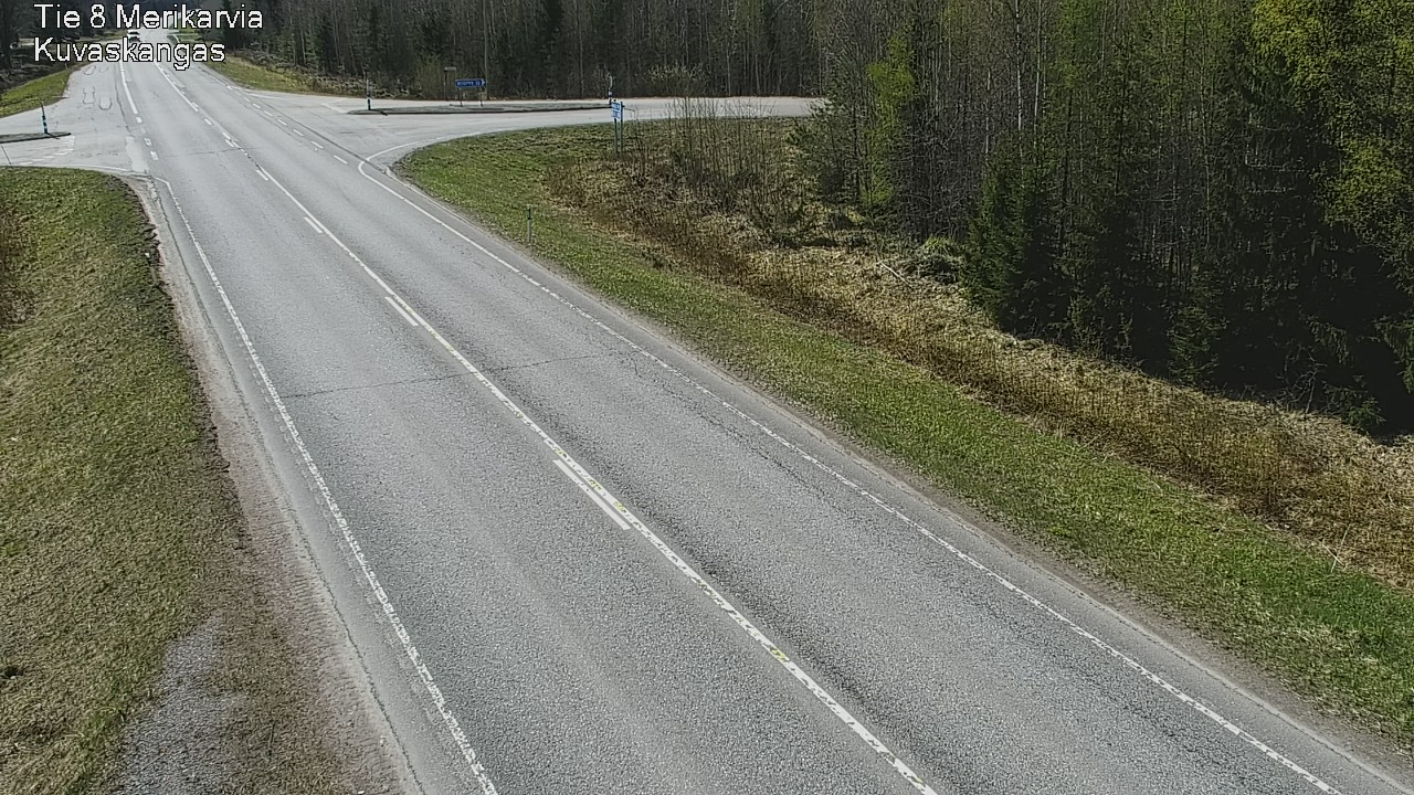 Weather Camera Image Road 8 Merikarvia, Kuvaskangas, Merikarvia, Satakunta