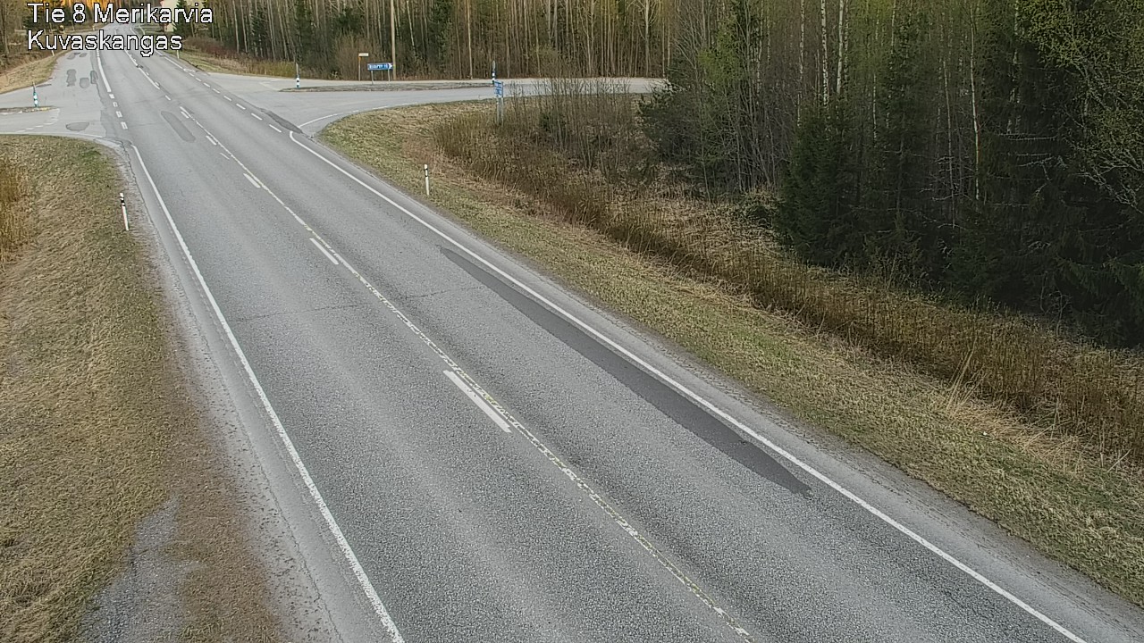 Weather Camera Image Road 8 Merikarvia, Kuvaskangas, Merikarvia, Satakunta