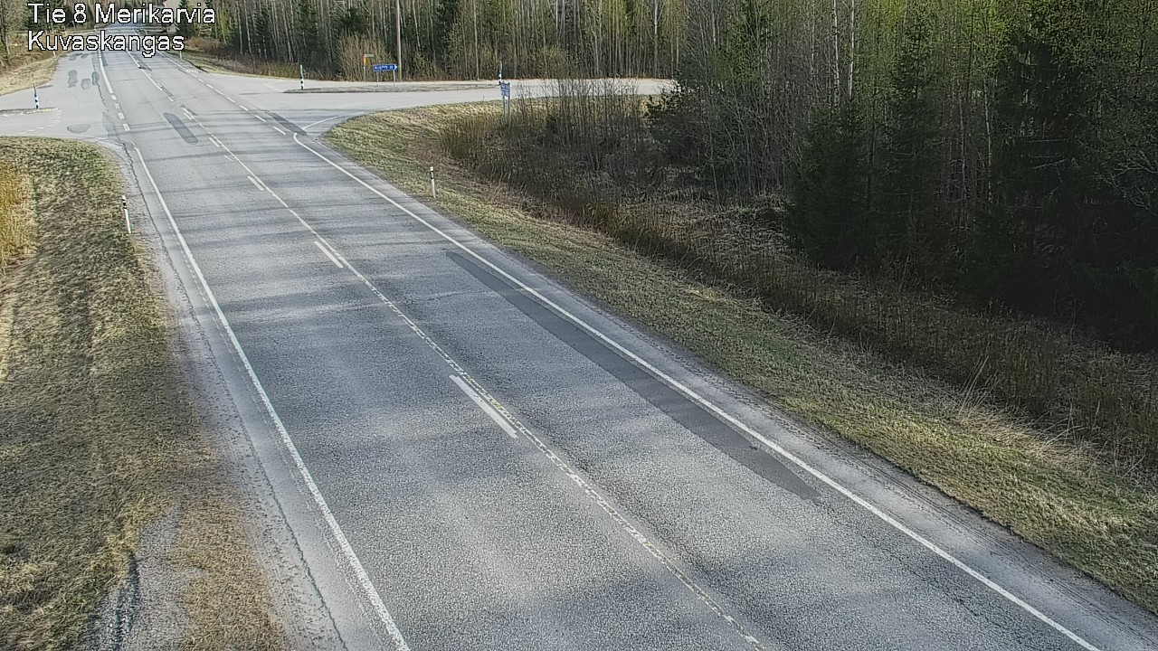Weather Camera Image Road 8 Merikarvia, Kuvaskangas, Merikarvia, Satakunta