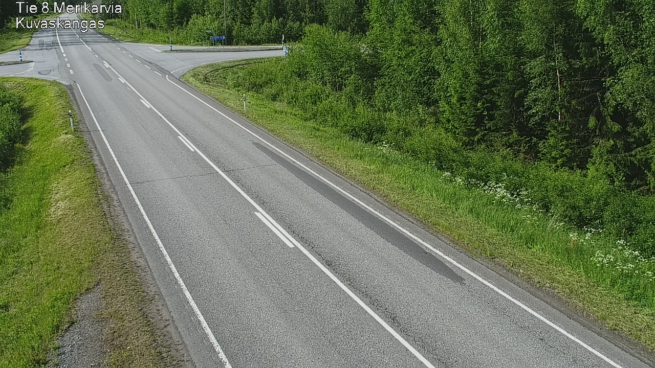 Weather Camera Image Road 8 Merikarvia, Kuvaskangas, Merikarvia, Satakunta