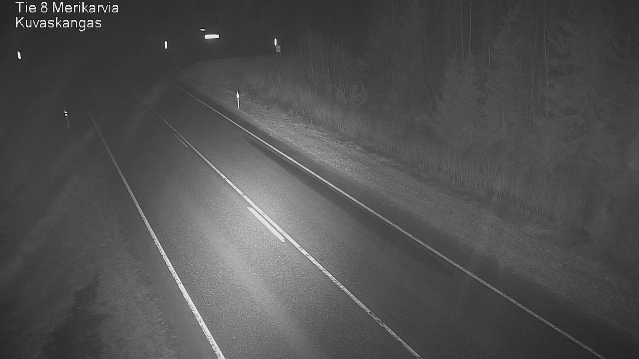 Weather Camera Image Road 8 Merikarvia, Kuvaskangas, Merikarvia, Satakunta