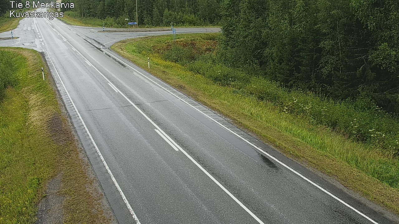 Weather Camera Image Road 8 Merikarvia, Kuvaskangas, Merikarvia, Satakunta