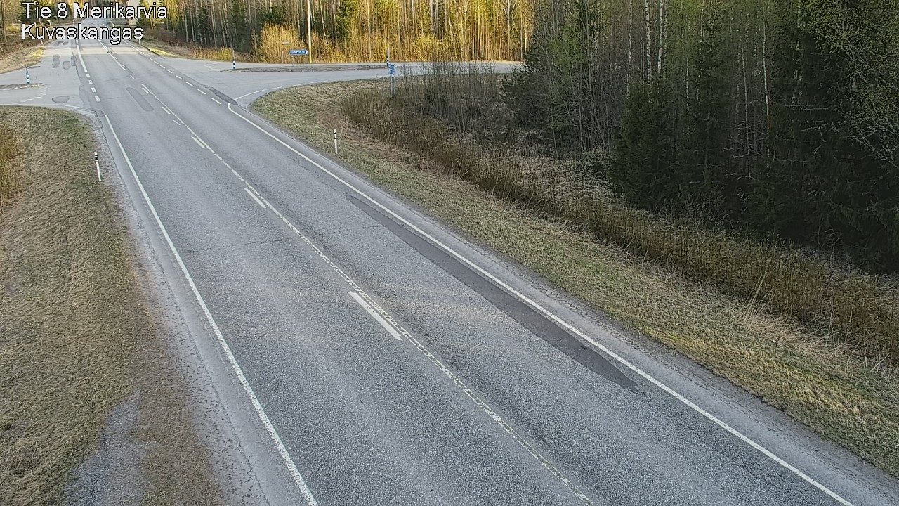 Weather Camera Image Road 8 Merikarvia, Kuvaskangas, Merikarvia, Satakunta