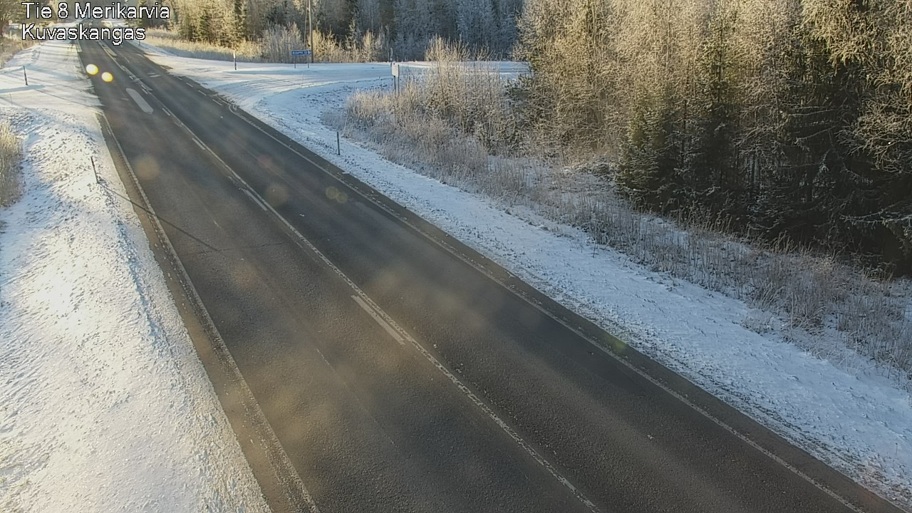 Weather Camera Image Road 8 Merikarvia, Kuvaskangas, Merikarvia, Satakunta