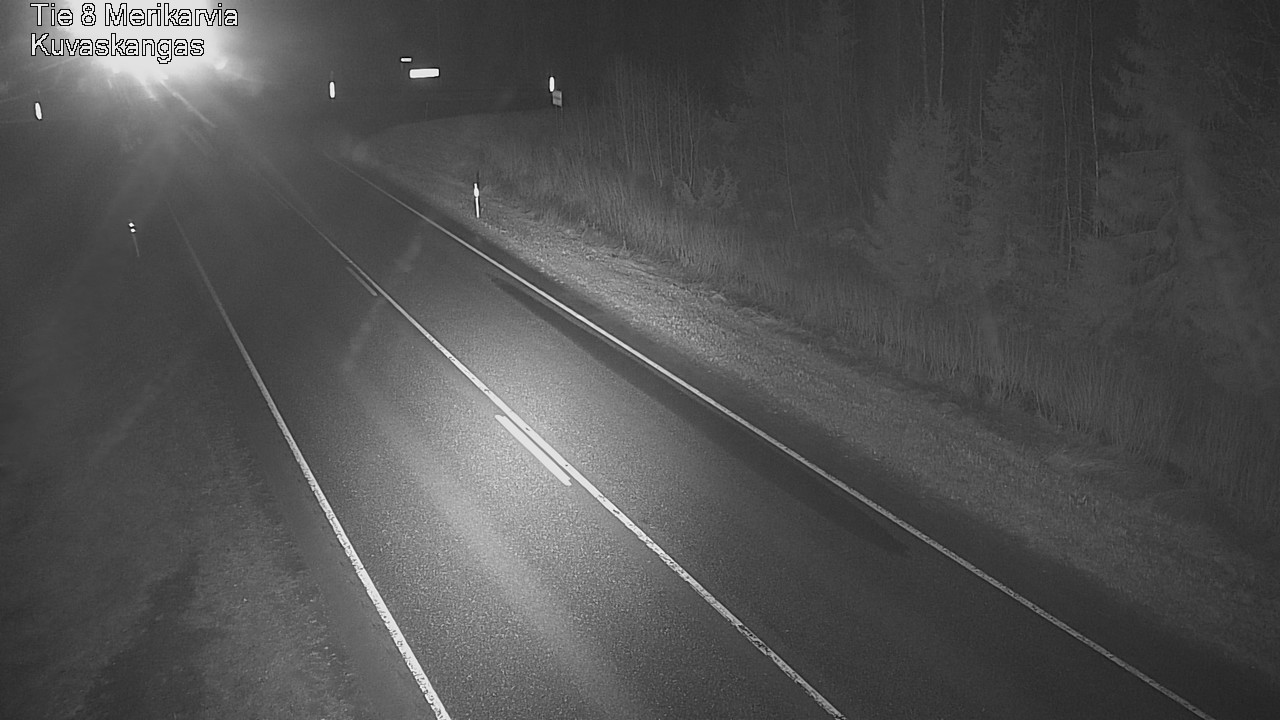 Weather Camera Image Road 8 Merikarvia, Kuvaskangas, Merikarvia, Satakunta