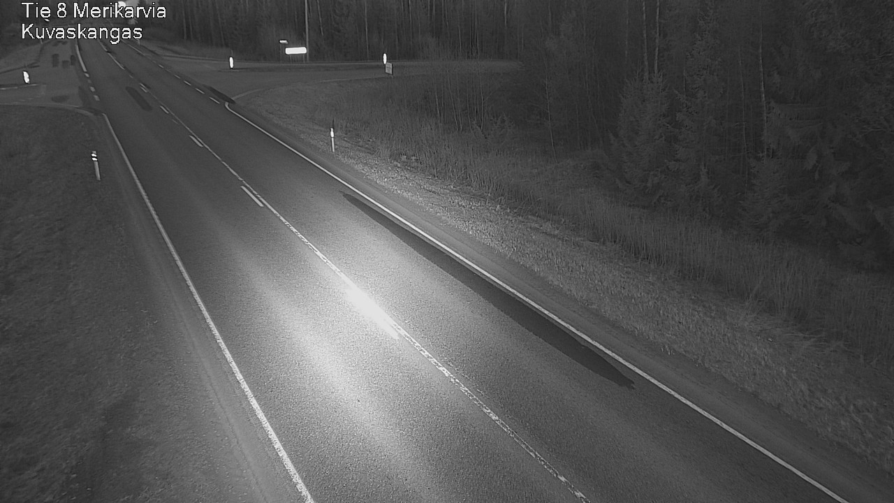 Weather Camera Image Road 8 Merikarvia, Kuvaskangas, Merikarvia, Satakunta