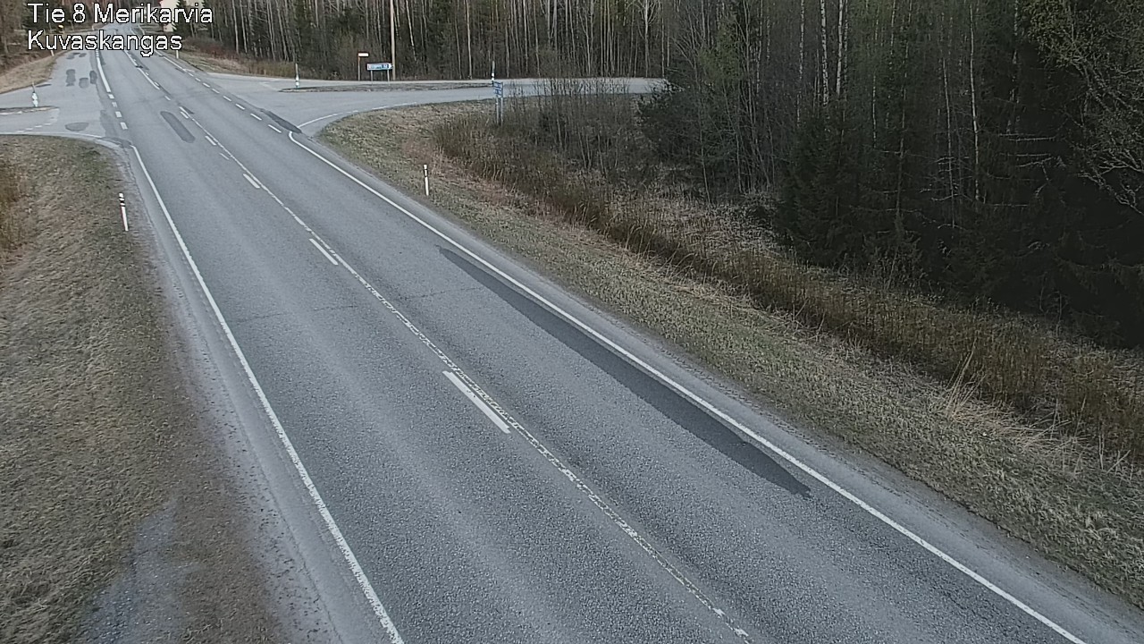 Weather Camera Image Road 8 Merikarvia, Kuvaskangas, Merikarvia, Satakunta