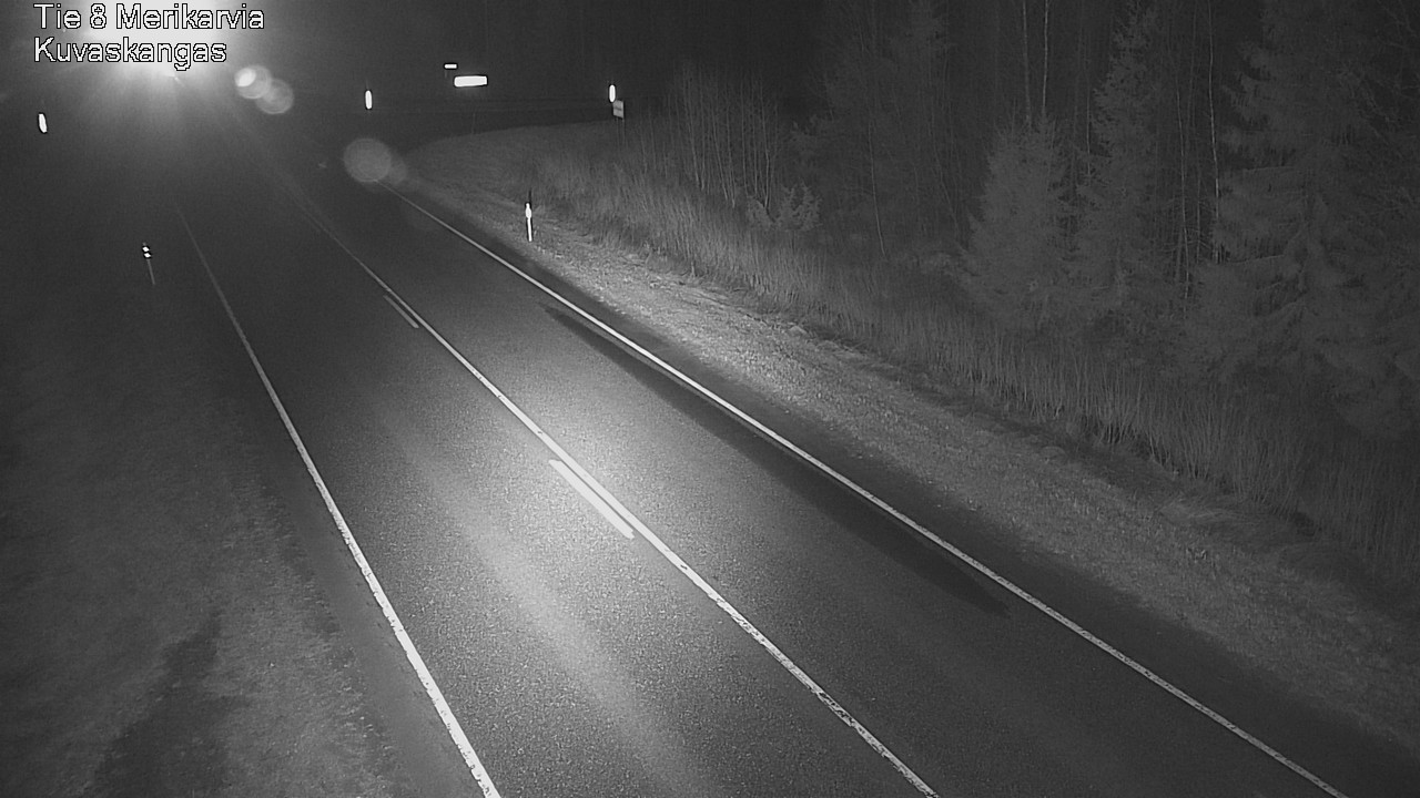 Weather Camera Image Road 8 Merikarvia, Kuvaskangas, Merikarvia, Satakunta