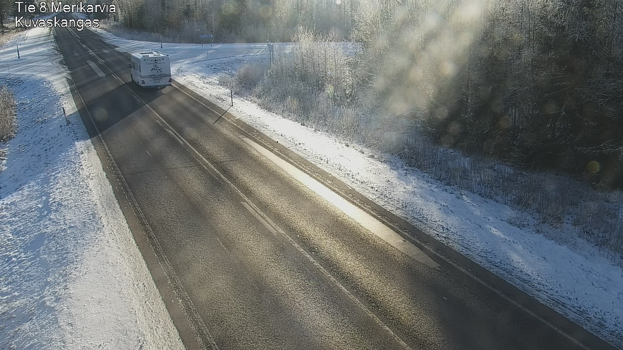 Weather Camera Image Road 8 Merikarvia, Kuvaskangas, Merikarvia, Satakunta