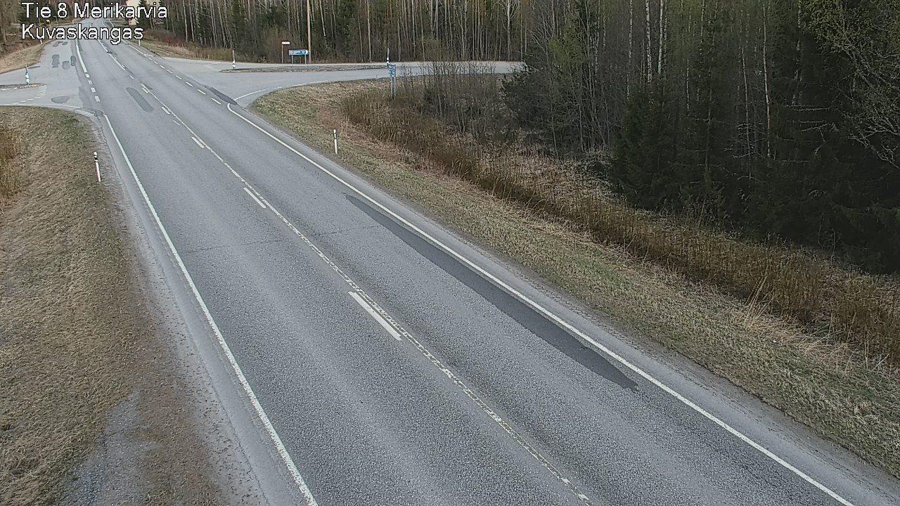 Weather Camera Image Road 8 Merikarvia, Kuvaskangas, Merikarvia, Satakunta