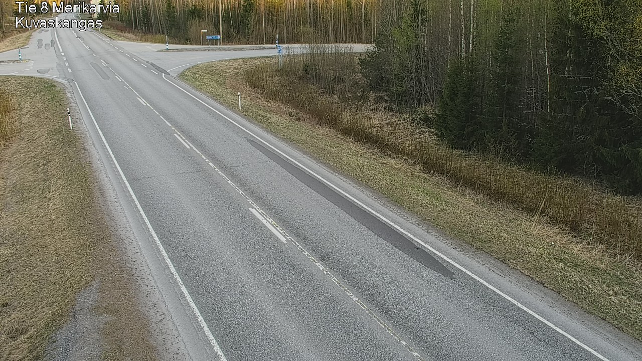 Weather Camera Image Road 8 Merikarvia, Kuvaskangas, Merikarvia, Satakunta