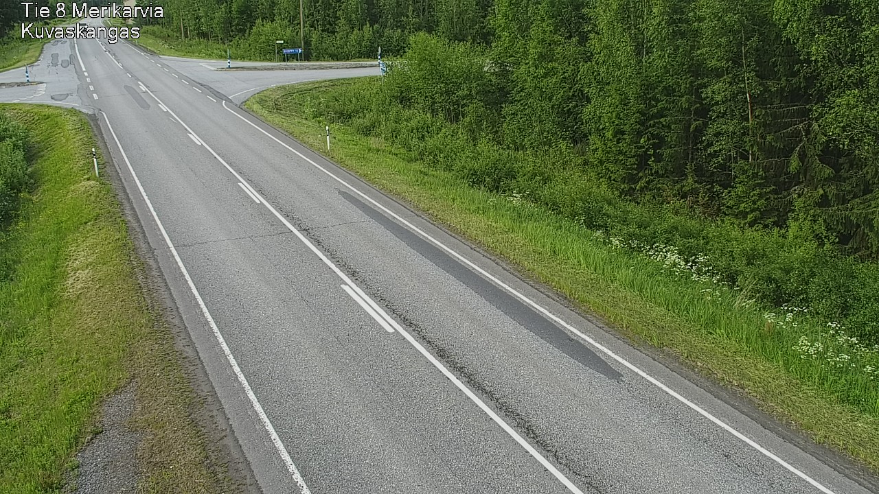 Weather Camera Image Road 8 Merikarvia, Kuvaskangas, Merikarvia, Satakunta