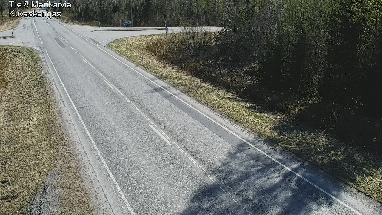 Weather Camera Image Road 8 Merikarvia, Kuvaskangas, Merikarvia, Satakunta