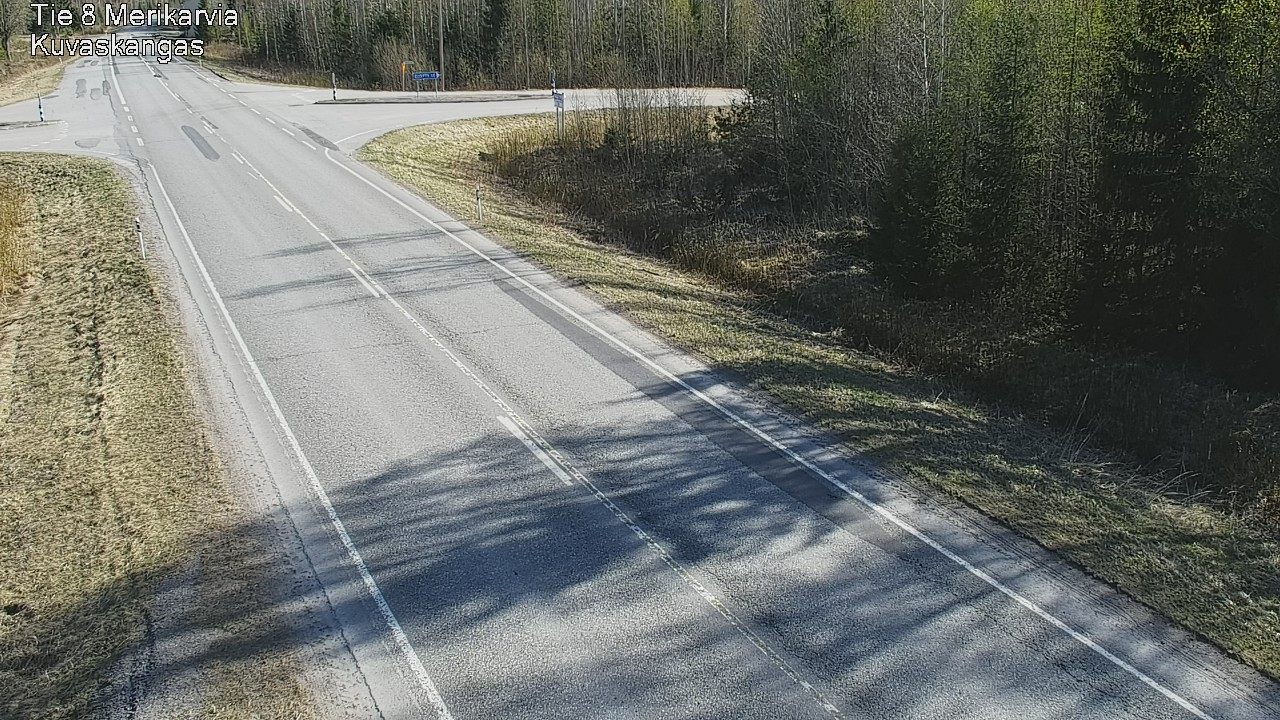 Weather Camera Image Road 8 Merikarvia, Kuvaskangas, Merikarvia, Satakunta