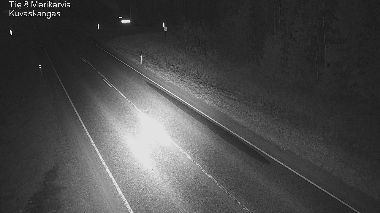 Weather Camera Image Road 8 Merikarvia, Kuvaskangas, Merikarvia, Satakunta