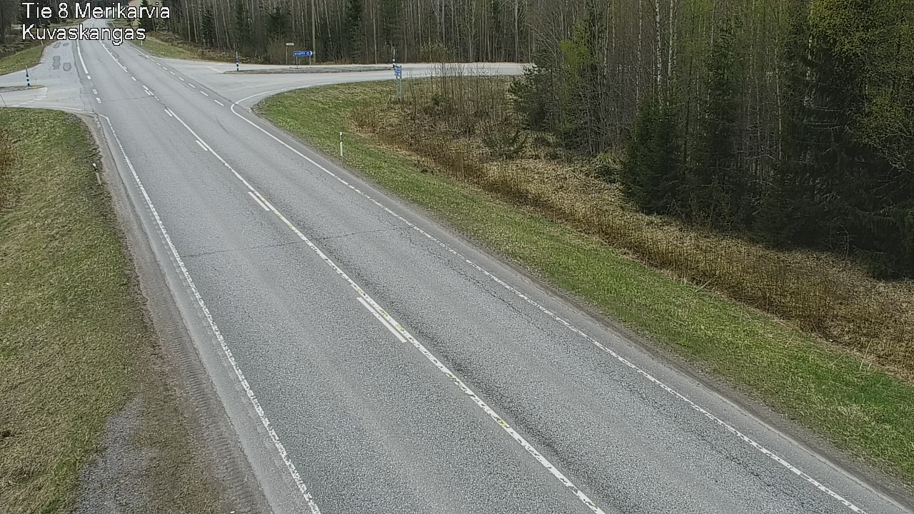 Weather Camera Image Road 8 Merikarvia, Kuvaskangas, Merikarvia, Satakunta