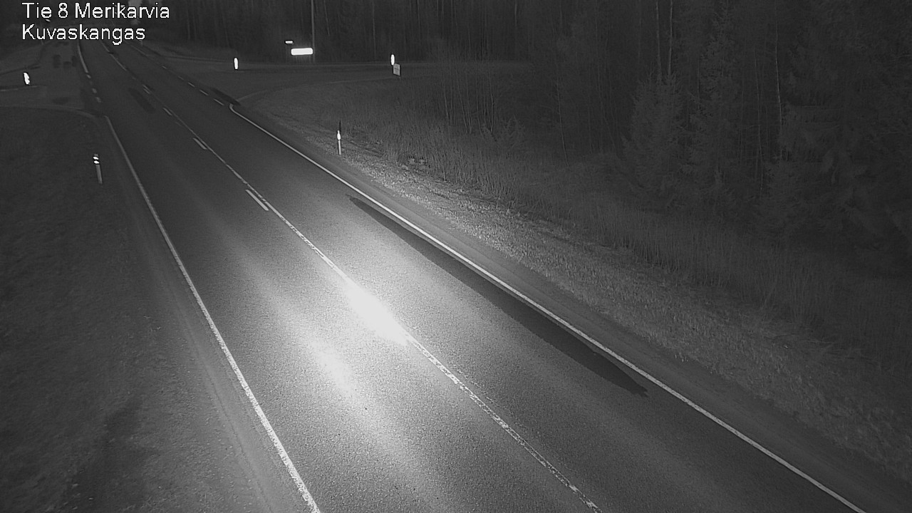 Weather Camera Image Road 8 Merikarvia, Kuvaskangas, Merikarvia, Satakunta
