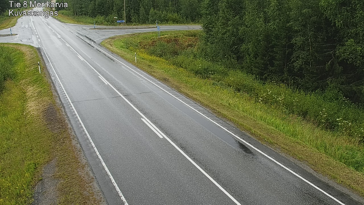 Weather Camera Image Road 8 Merikarvia, Kuvaskangas, Merikarvia, Satakunta