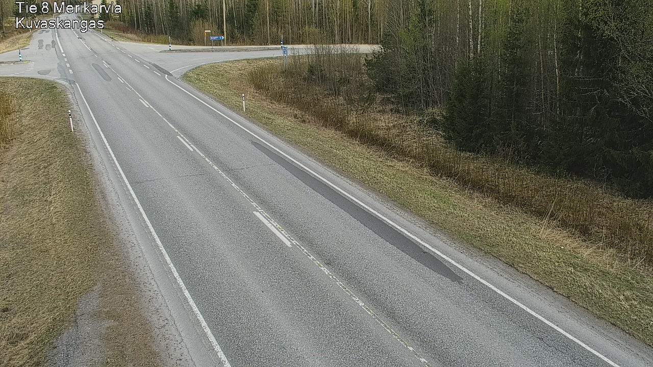 Weather Camera Image Road 8 Merikarvia, Kuvaskangas, Merikarvia, Satakunta