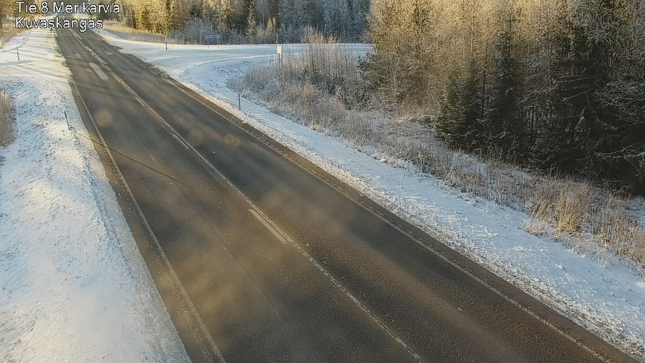 Weather Camera Image Road 8 Merikarvia, Kuvaskangas, Merikarvia, Satakunta