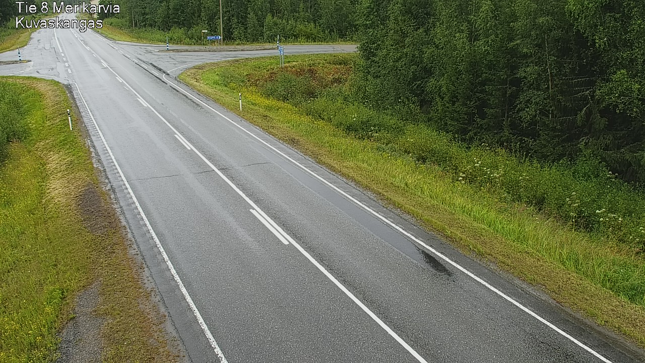 Weather Camera Image Road 8 Merikarvia, Kuvaskangas, Merikarvia, Satakunta