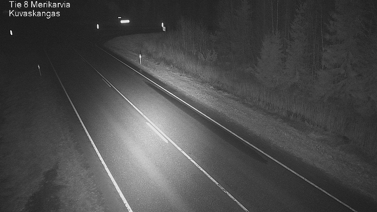 Weather Camera Image Road 8 Merikarvia, Kuvaskangas, Merikarvia, Satakunta