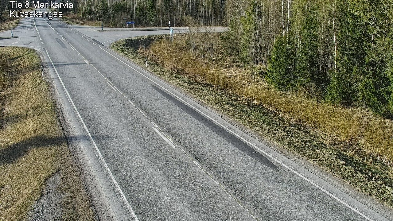 Weather Camera Image Road 8 Merikarvia, Kuvaskangas, Merikarvia, Satakunta