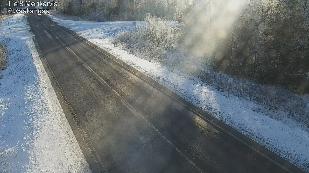 Weather Camera Image Road 8 Merikarvia, Kuvaskangas, Merikarvia, Satakunta